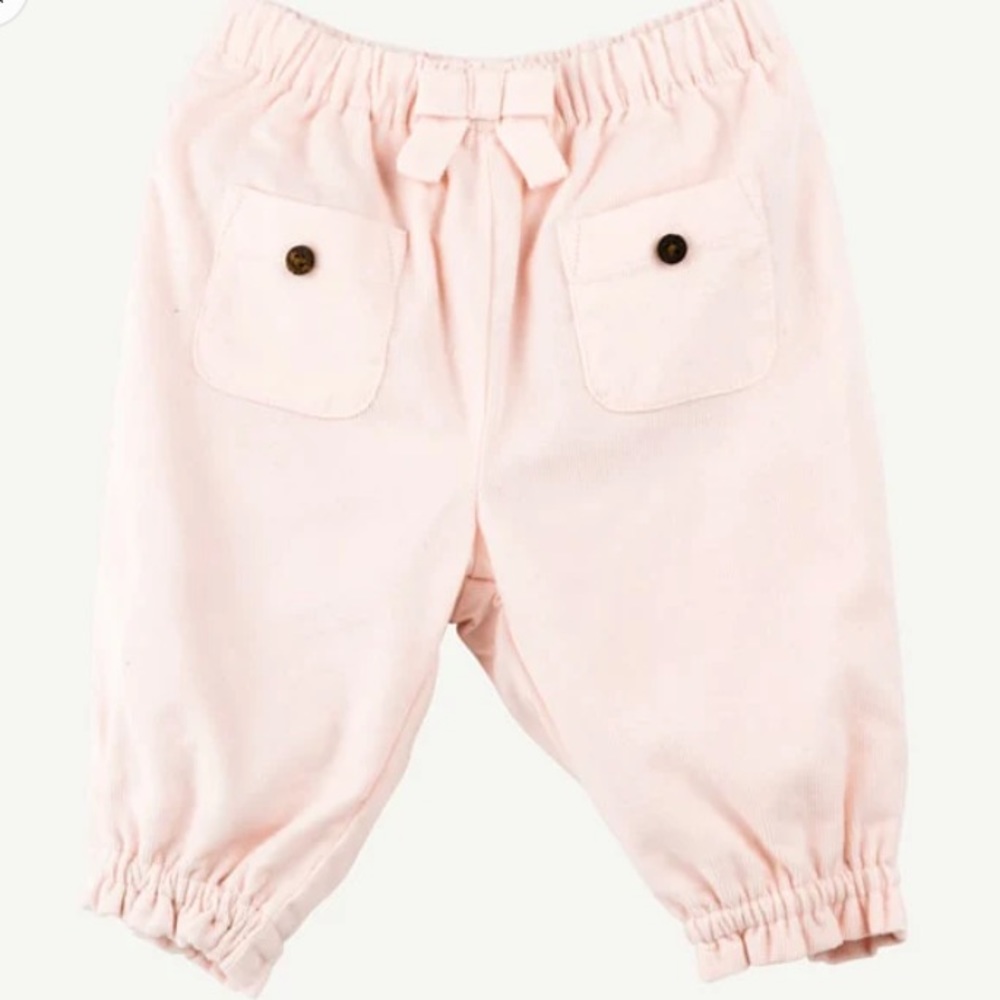 OLIVER & RAIN Babycord Light Pink Corduroy Pocket Pants Size Newborn